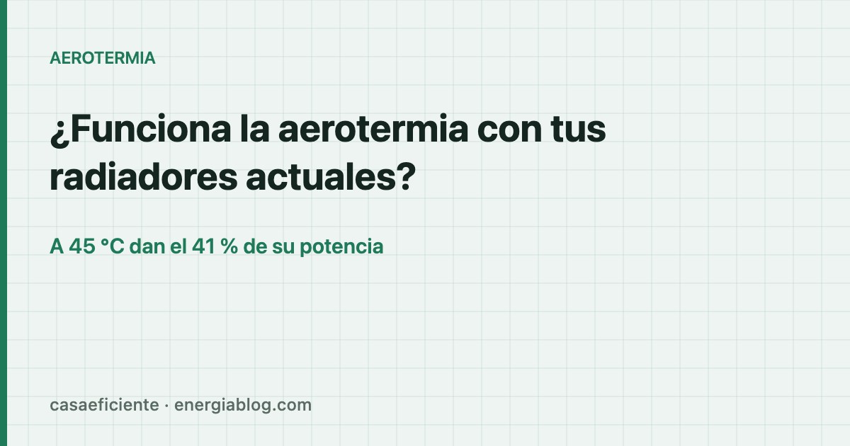 ¿Funciona la aerotermia con tus radiadores actuales? — Casa Eficiente