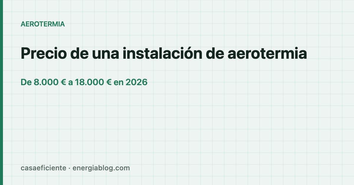 Precio de una instalación de aerotermia — Casa Eficiente